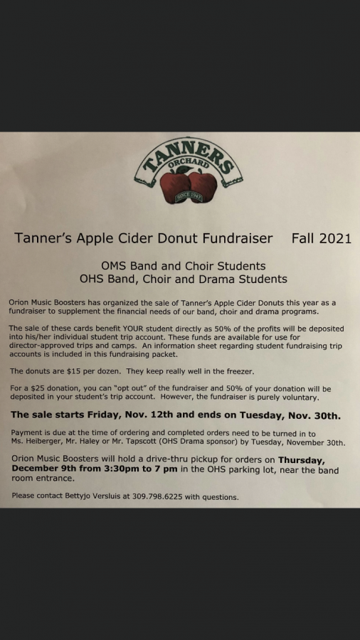 Orion Music Boosters Fundraiser