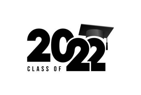 Class of 2022 to congratulate young graduates on graduation. Class 2022. Vector simple black concept. Trendy background for branding, calendar, card, banner, cover.
