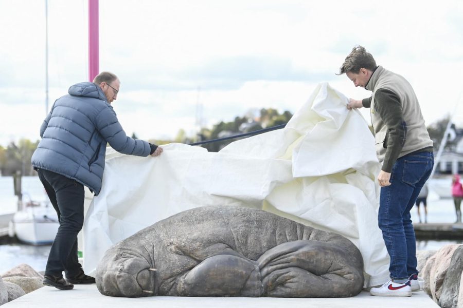 Walrus Statue in Norway